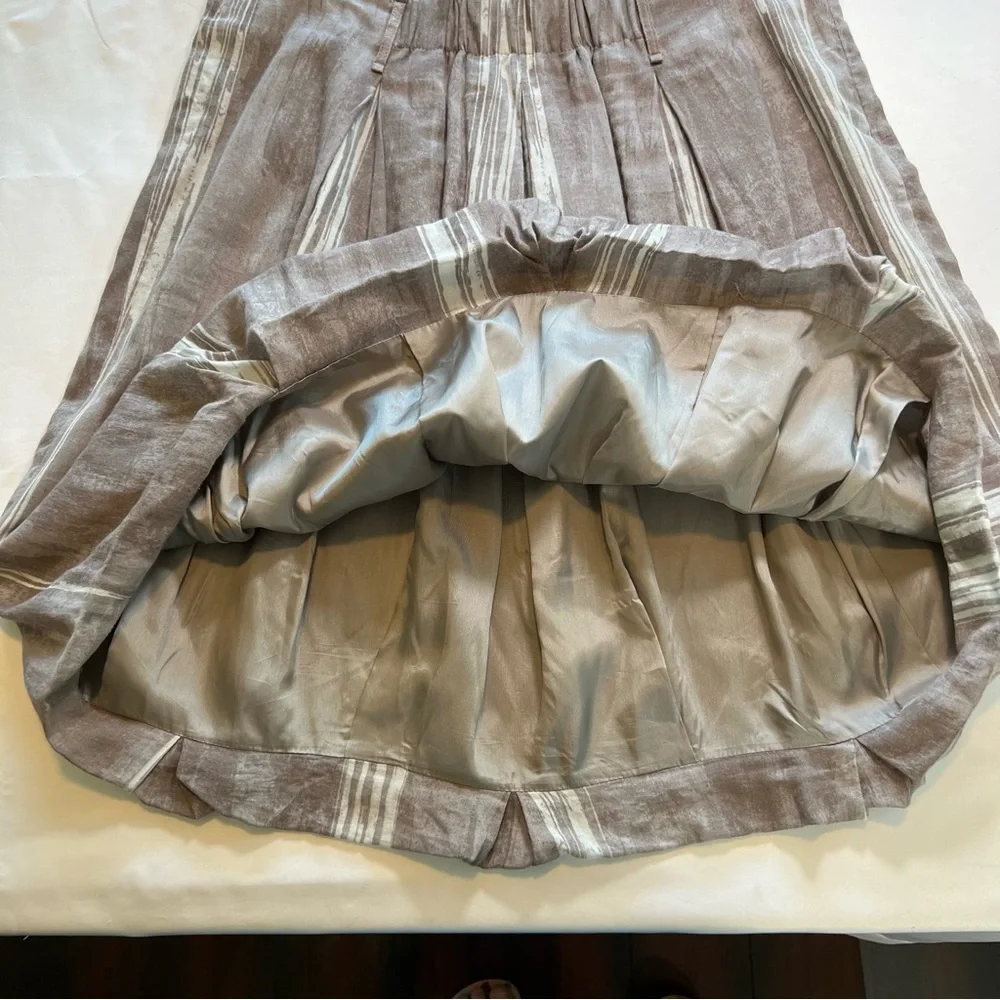 Gunex For Brunello Cucinelli Pleated Bubble Hem Skirt Size 10 EUC ITALY - Picture 8 of 13